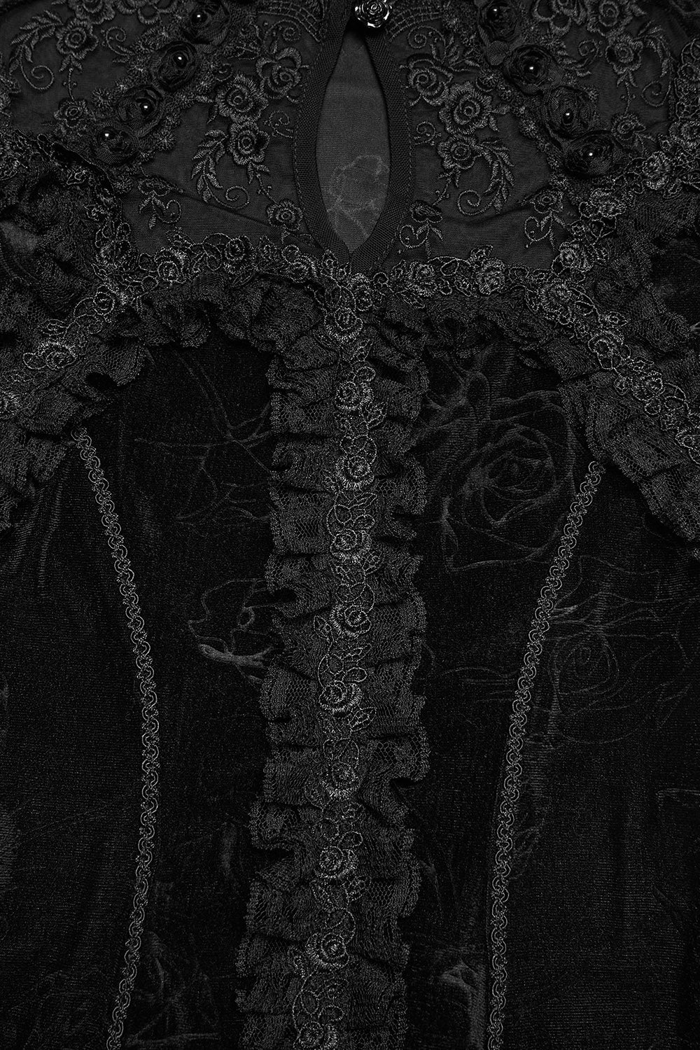 Shadowbloom Embroidered Rose Top - Image 11