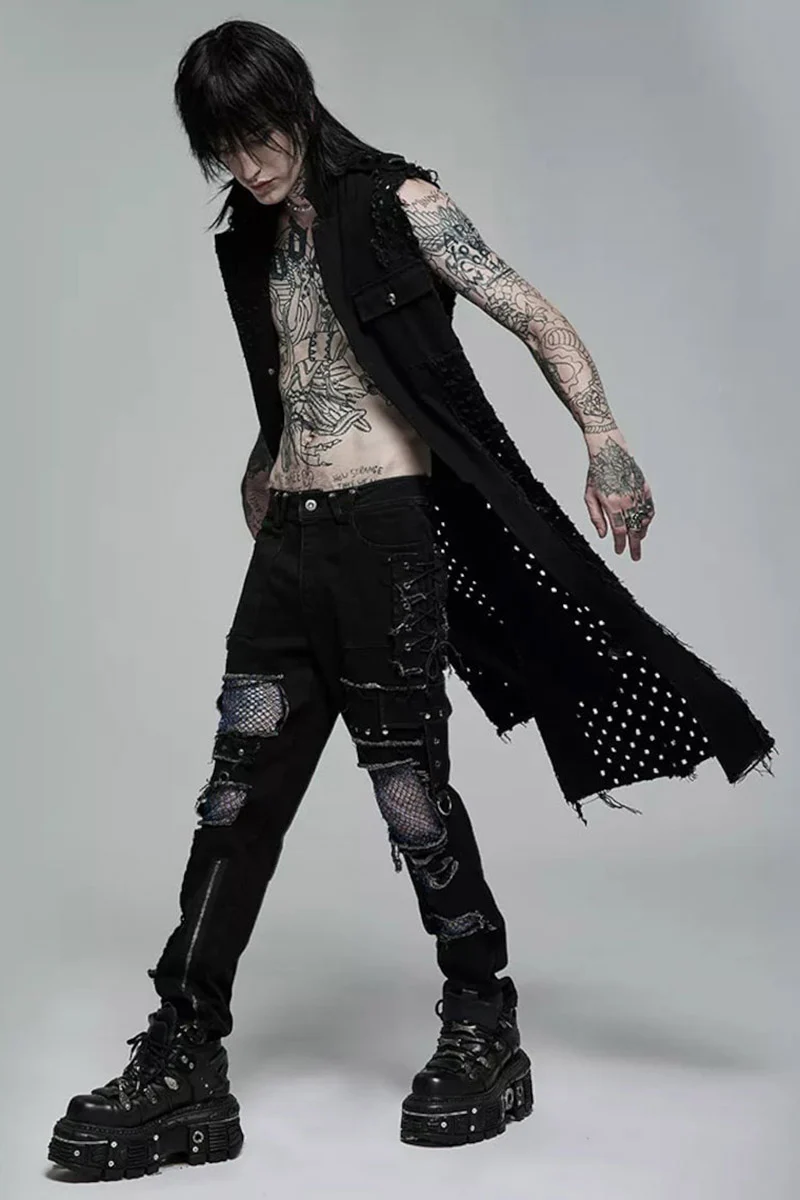 Shadowcast Spiked Trench Coat - Image 2
