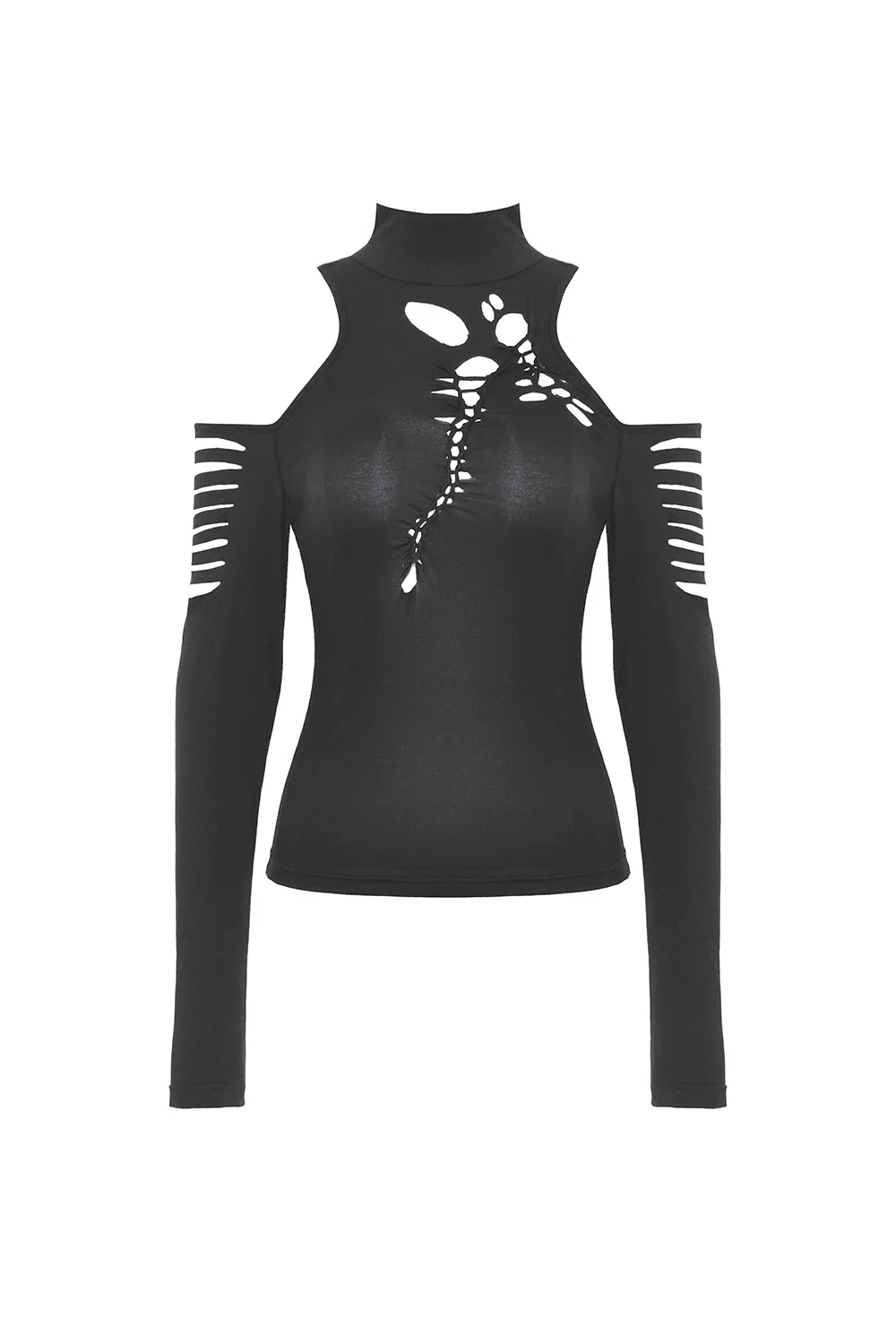 Shadowcaster Shredded Turtleneck Top - Image 5