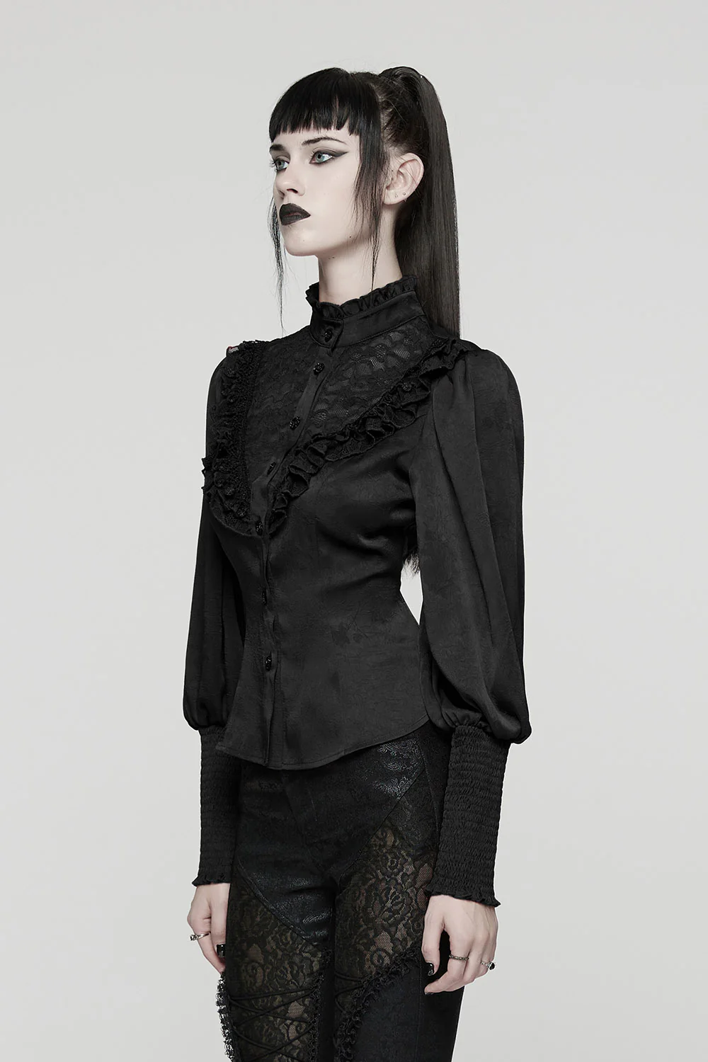 Shadowed Aristocracy Blouse [Black] - Image 2