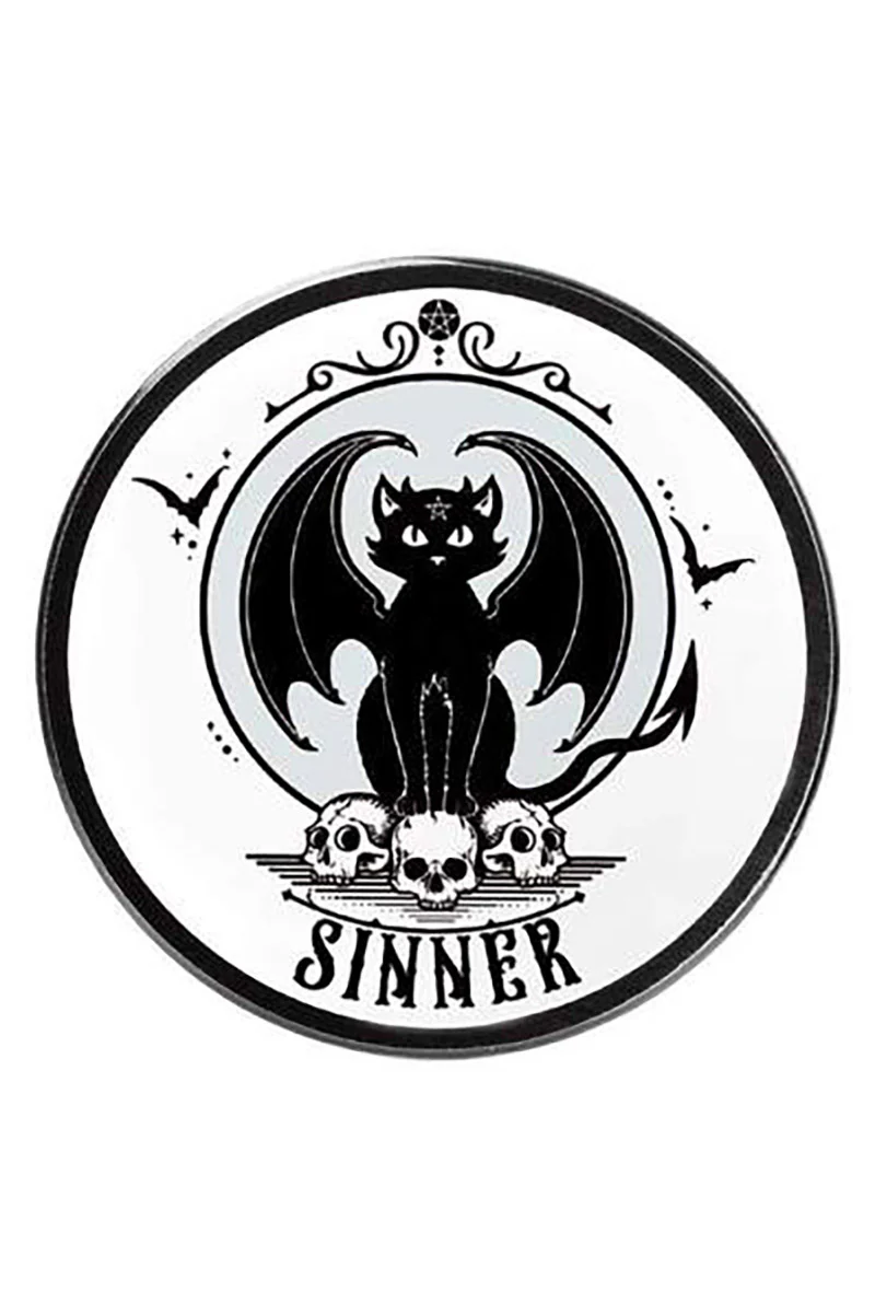 Sinner Black Cat Coaster Set [4 pcs] - Image 2