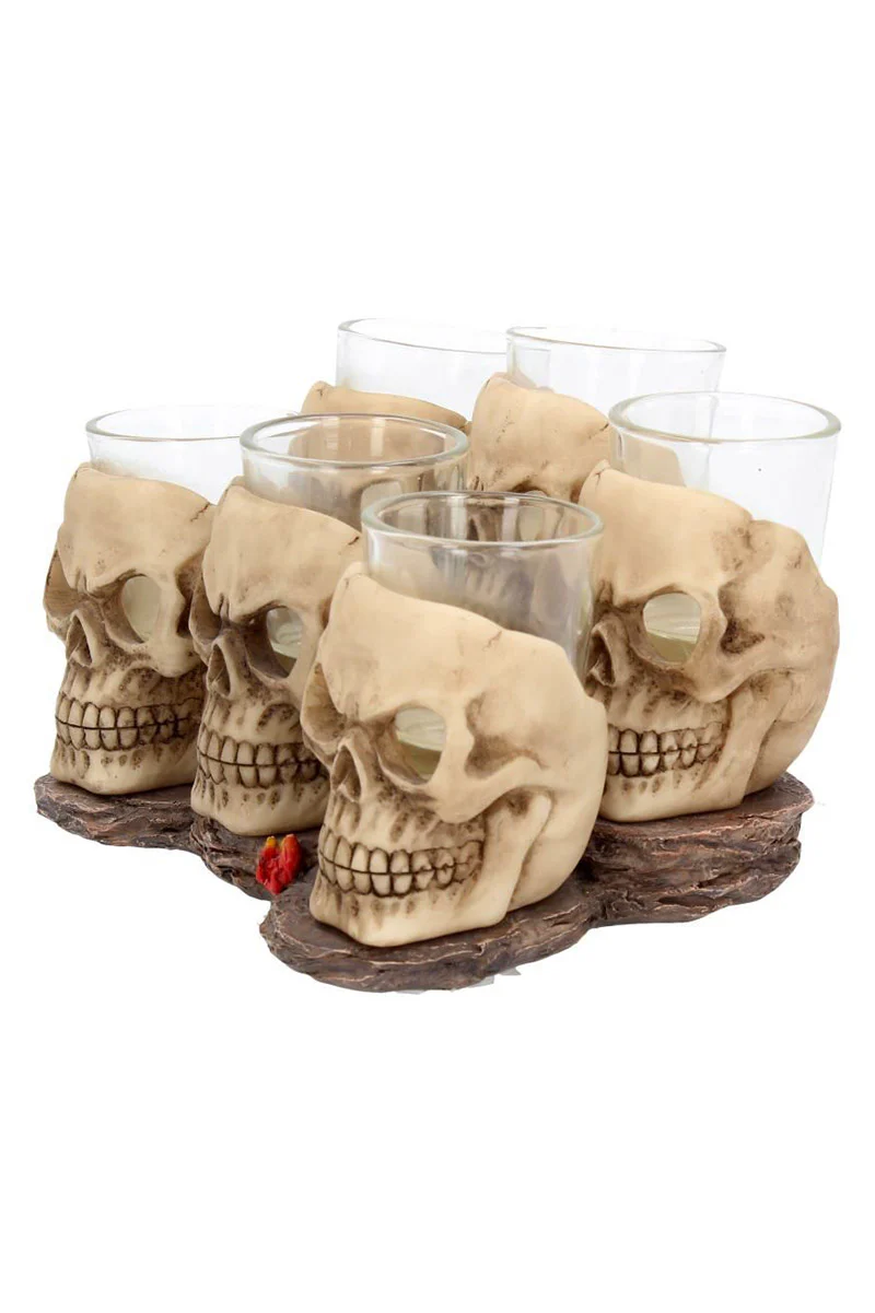 Six Shooter Skull Shot Glass Set - Image 2