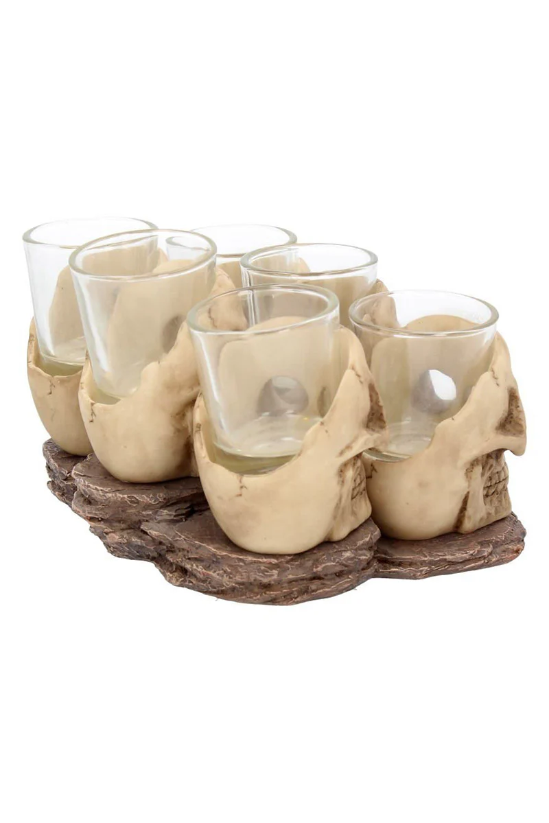 Six Shooter Skull Shot Glass Set - Image 4