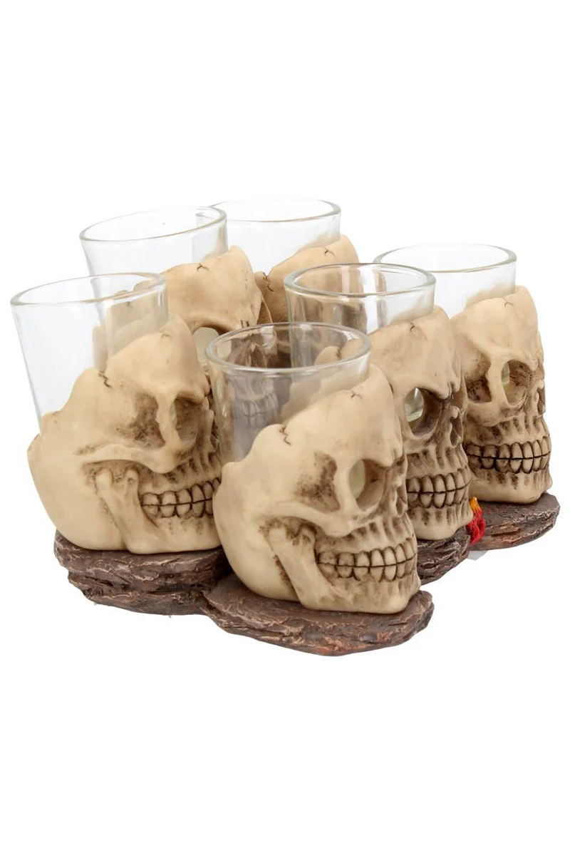 Six Shooter Skull Shot Glass Set - Image 5