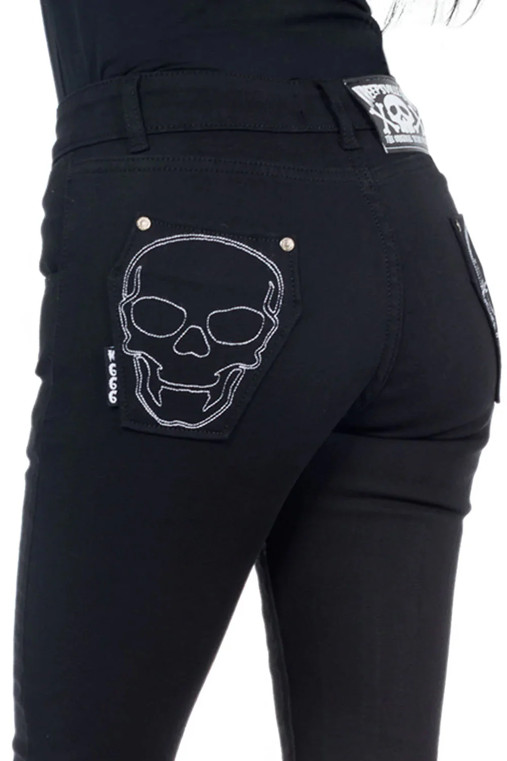 Skeleton Jeans [Unisex] [White Bone] - Image 4