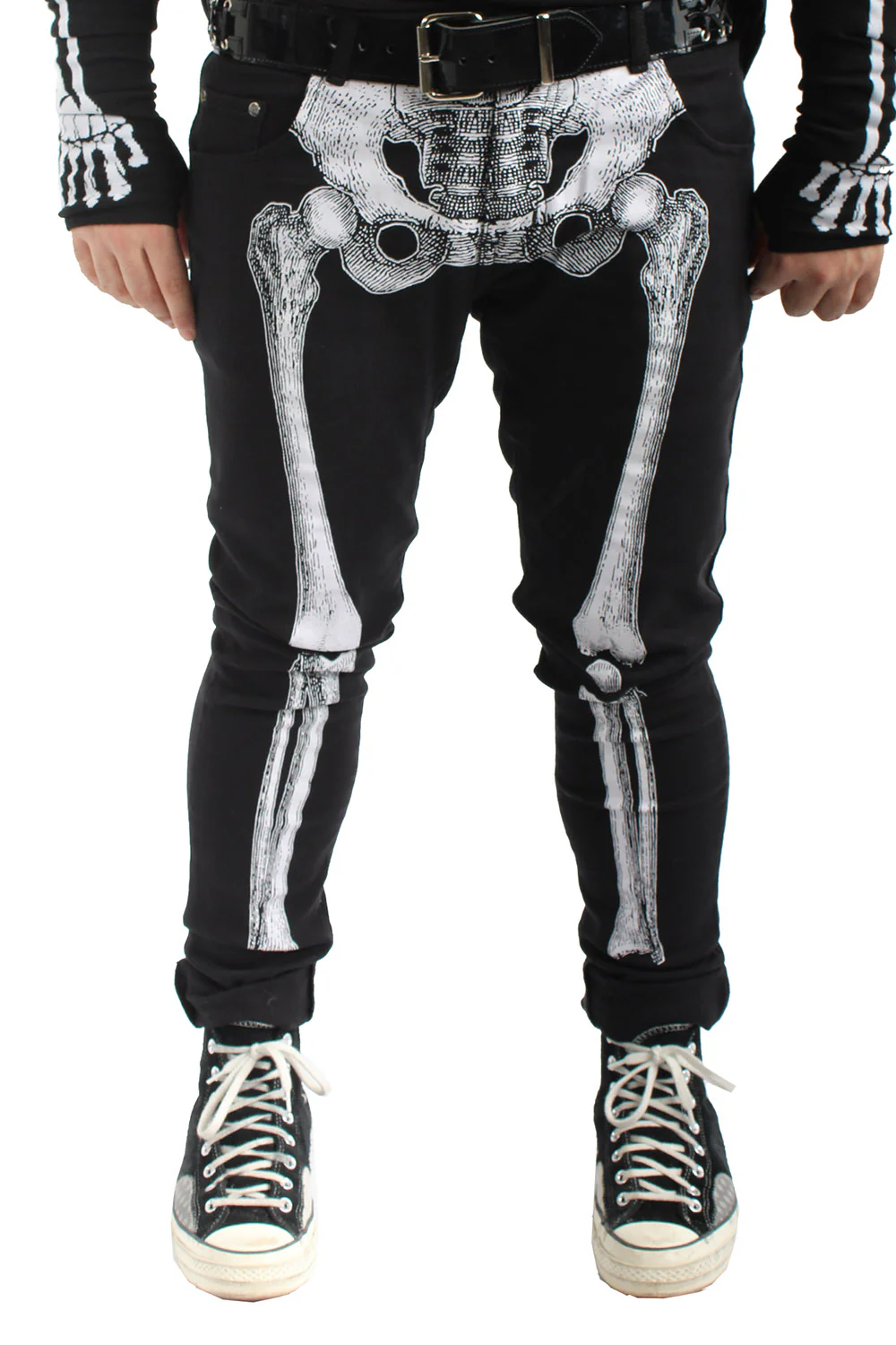 Skeleton Jeans [Unisex] [White Bone] - Image 5