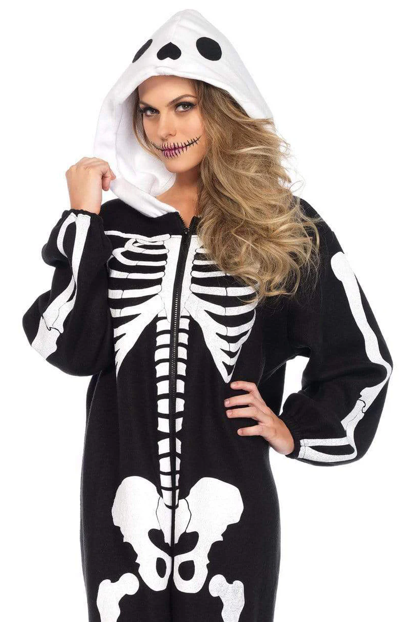 Skeleton Kigurumi Onesie Costume - Image 3