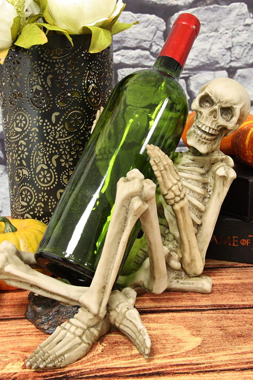 Skeleton Wine Bottle Holder - Image 2