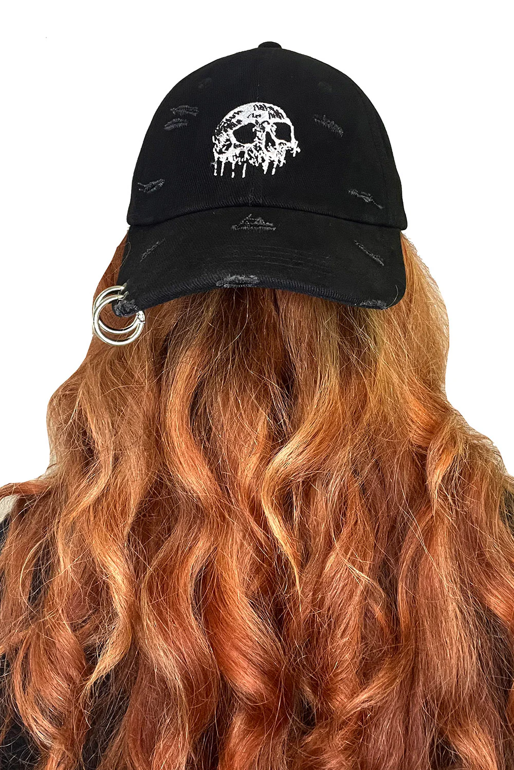 Skull Drip Pierced Baseball Cap - Image 14