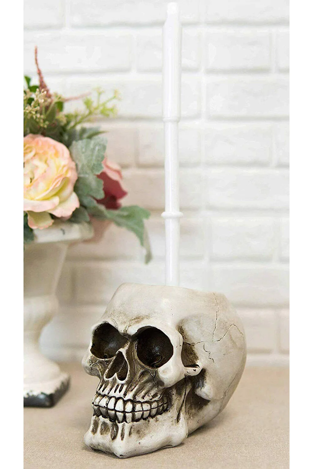 Skull Toilet Brush Holder - Image 3