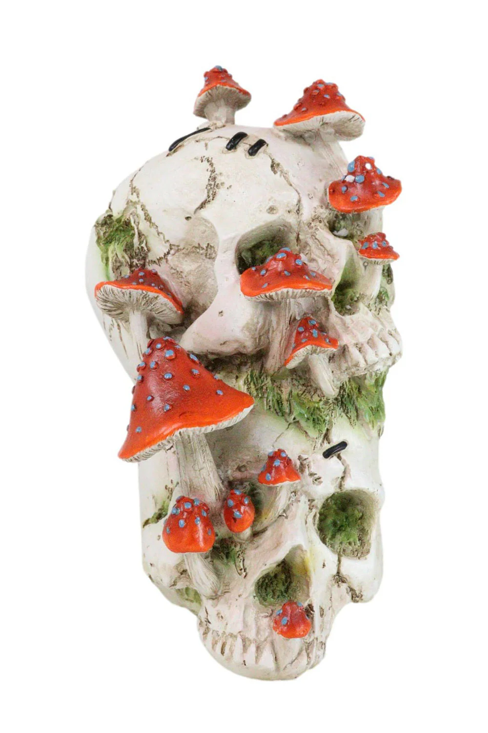 Skull With Mushrooms Statue - Image 2