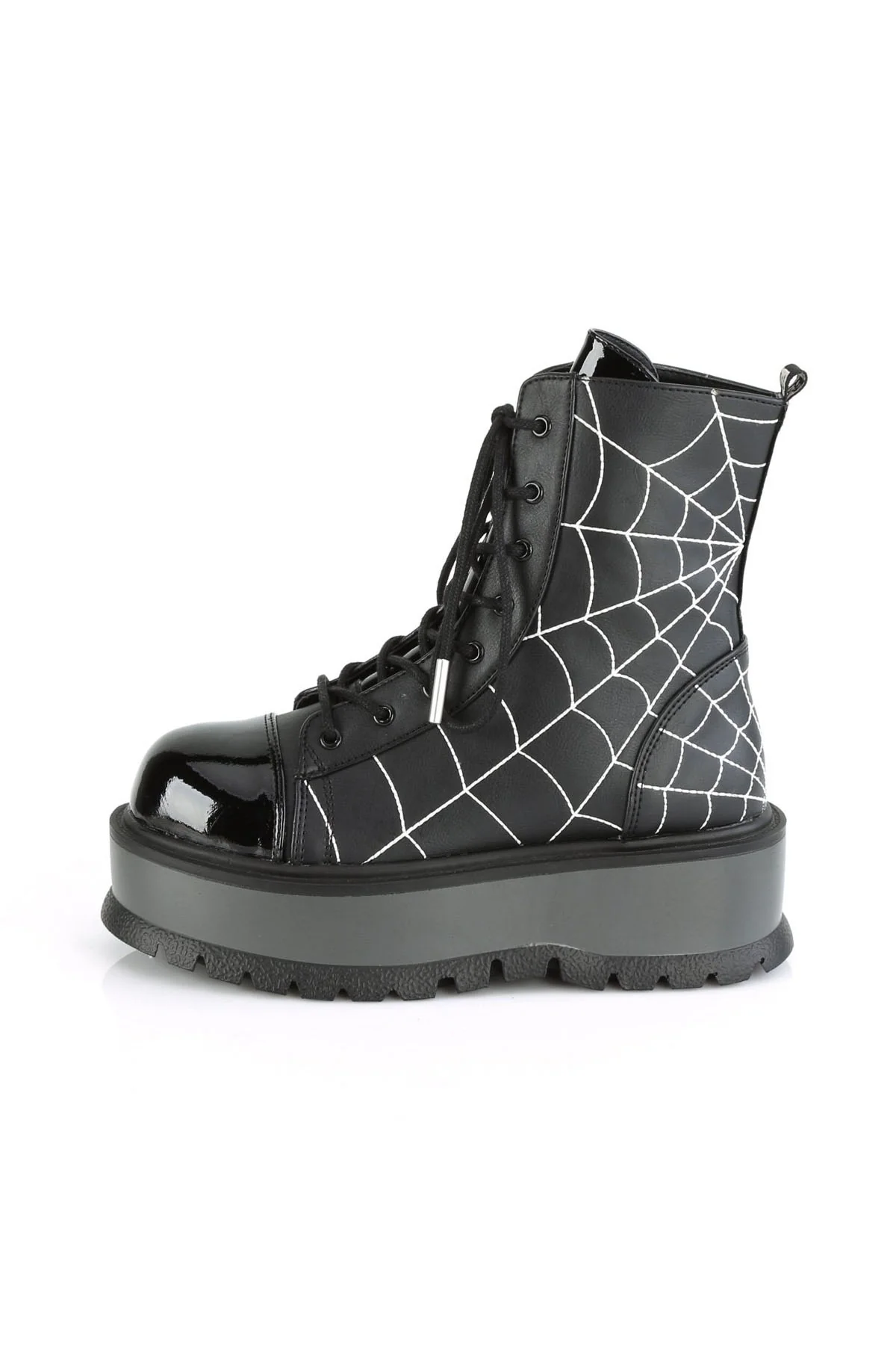 Spiderweb SLACKER-88 Boots [Black Vegan Leather] - Image 3