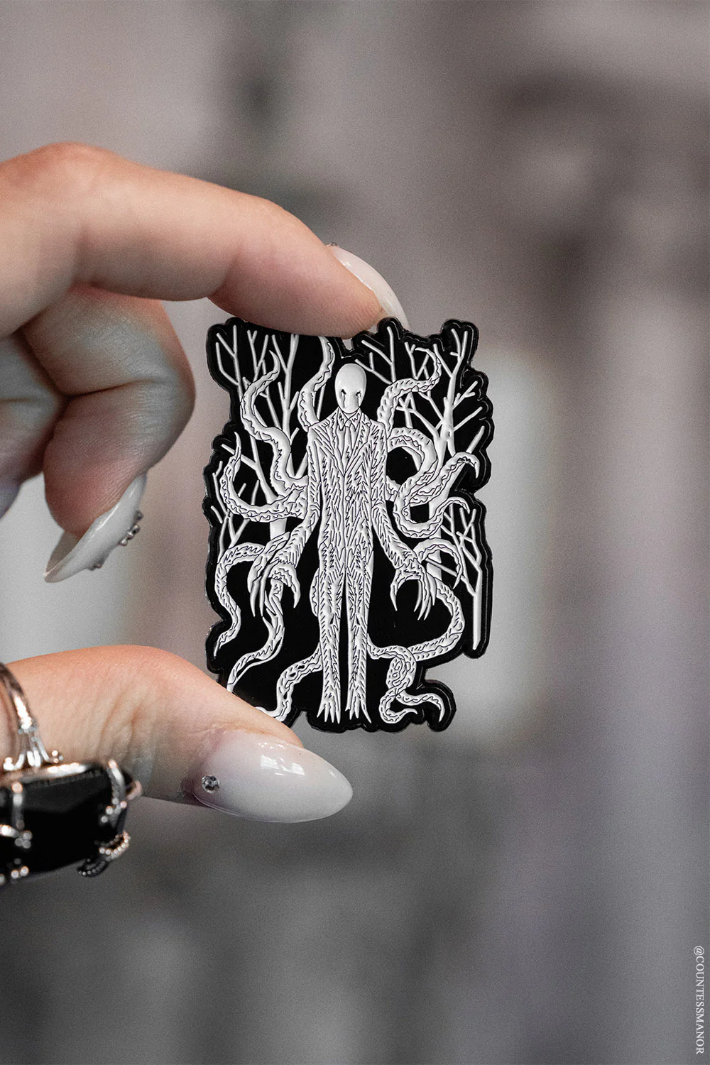 Slender Sickness Enamel Pin - Image 3
