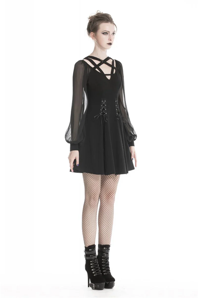 Spell School Puffed Sleeve Dress - Image 4
