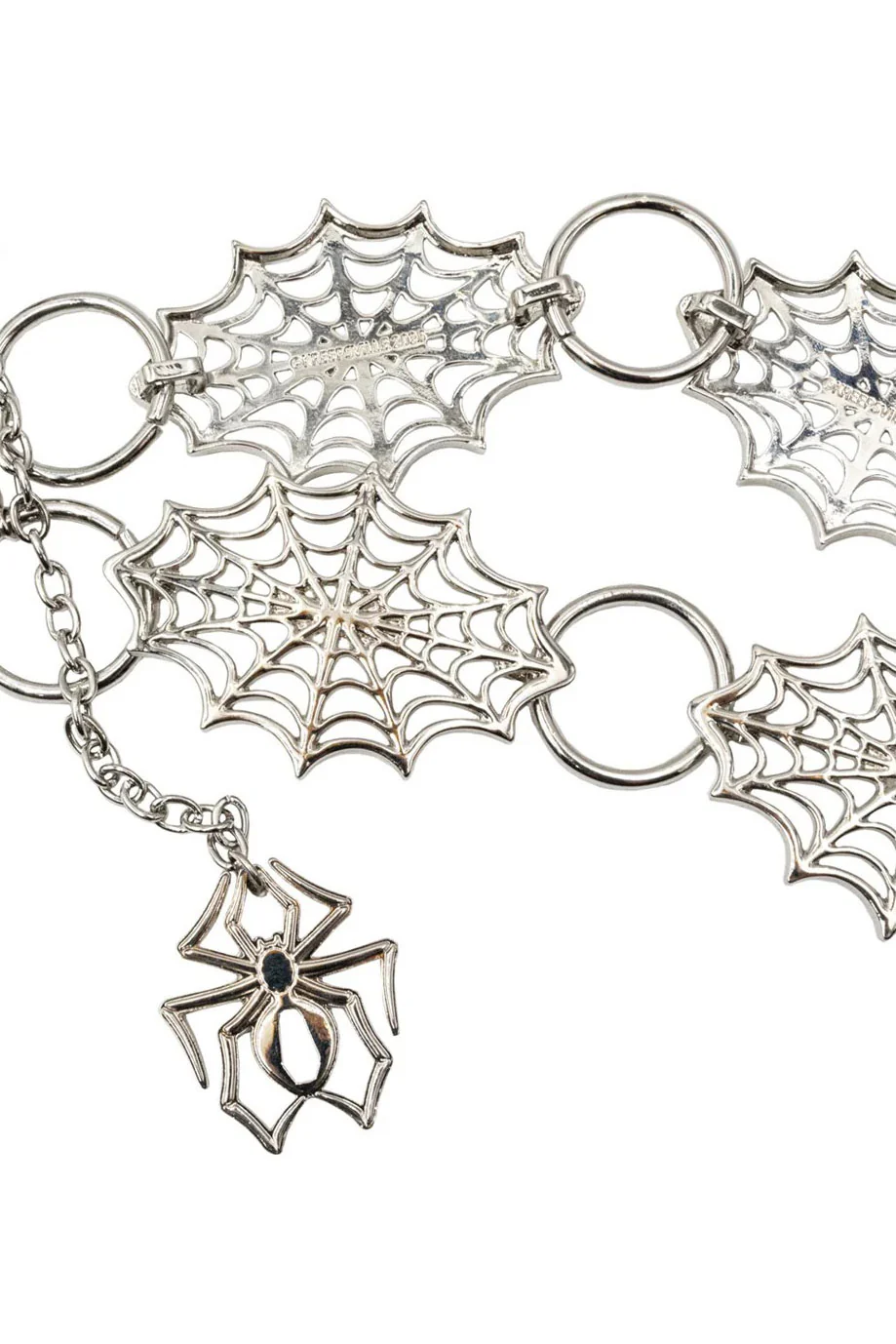 Spiderweb Silver Chain Belt - Image 4