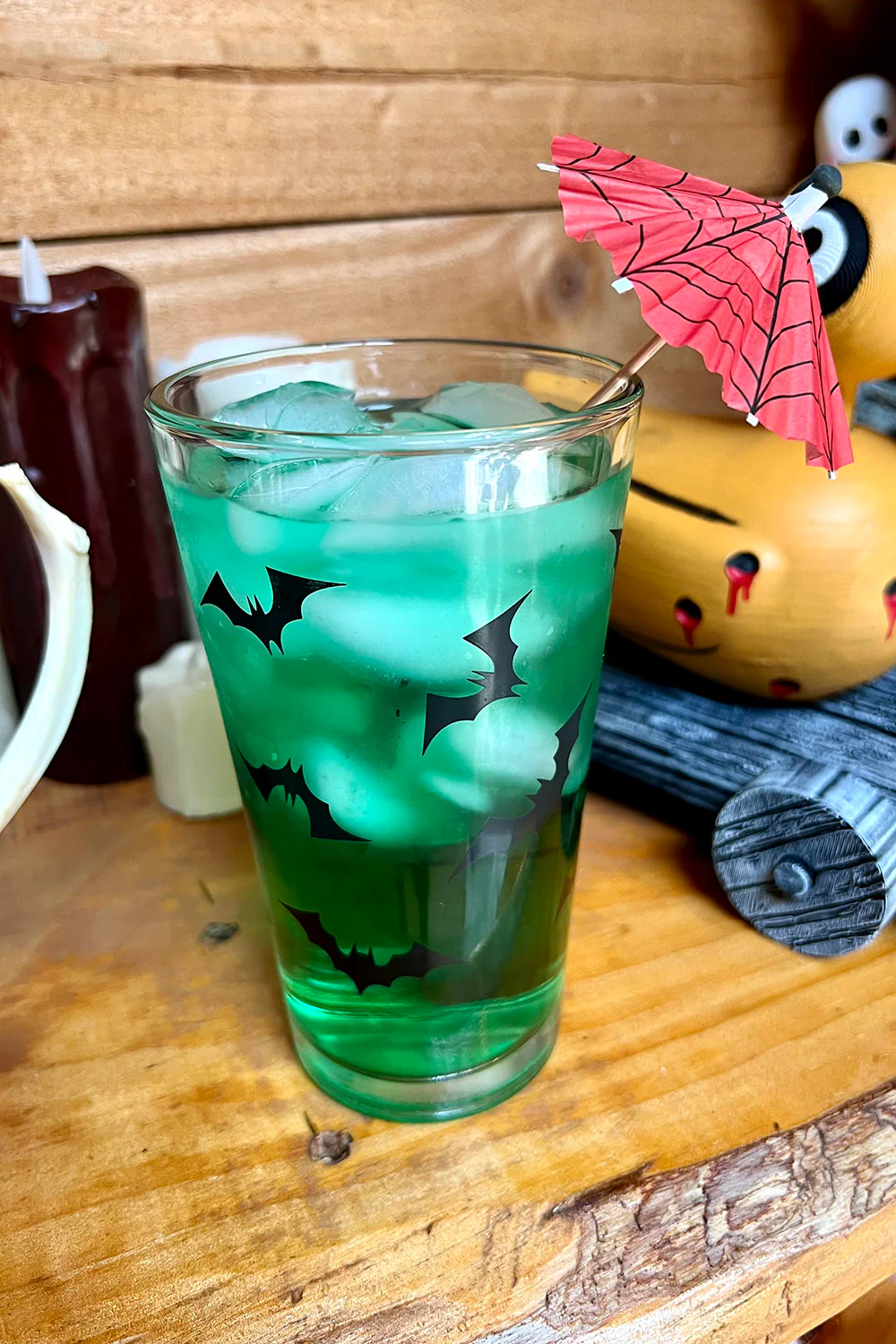Spooky Cocktail Umbrellas [ORANGE SPIDERS] - Image 4