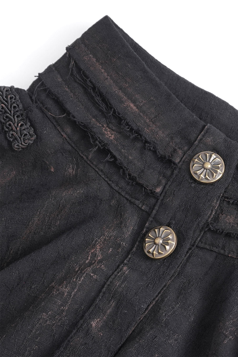 Stormborn Antiqued Black Cotton Shirt - Image 2
