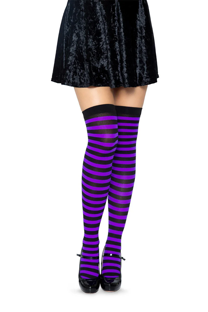 Stripe Thigh Highs [Various Colors] - Image 3