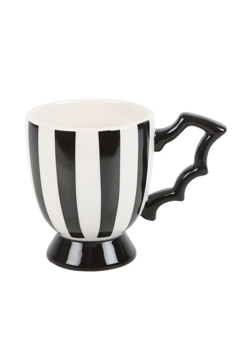 Gothic Striped Bat Wing Teacup - Image 2