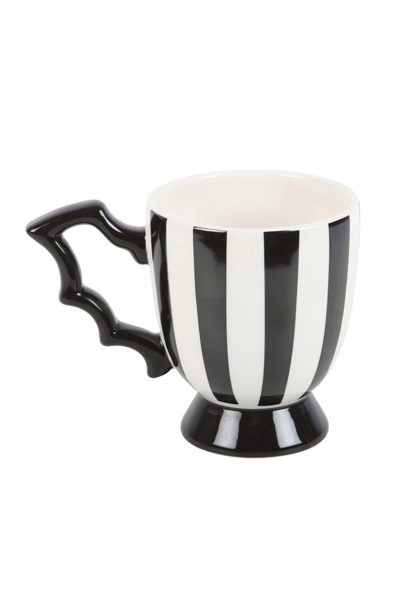 Gothic Striped Bat Wing Teacup - Image 3