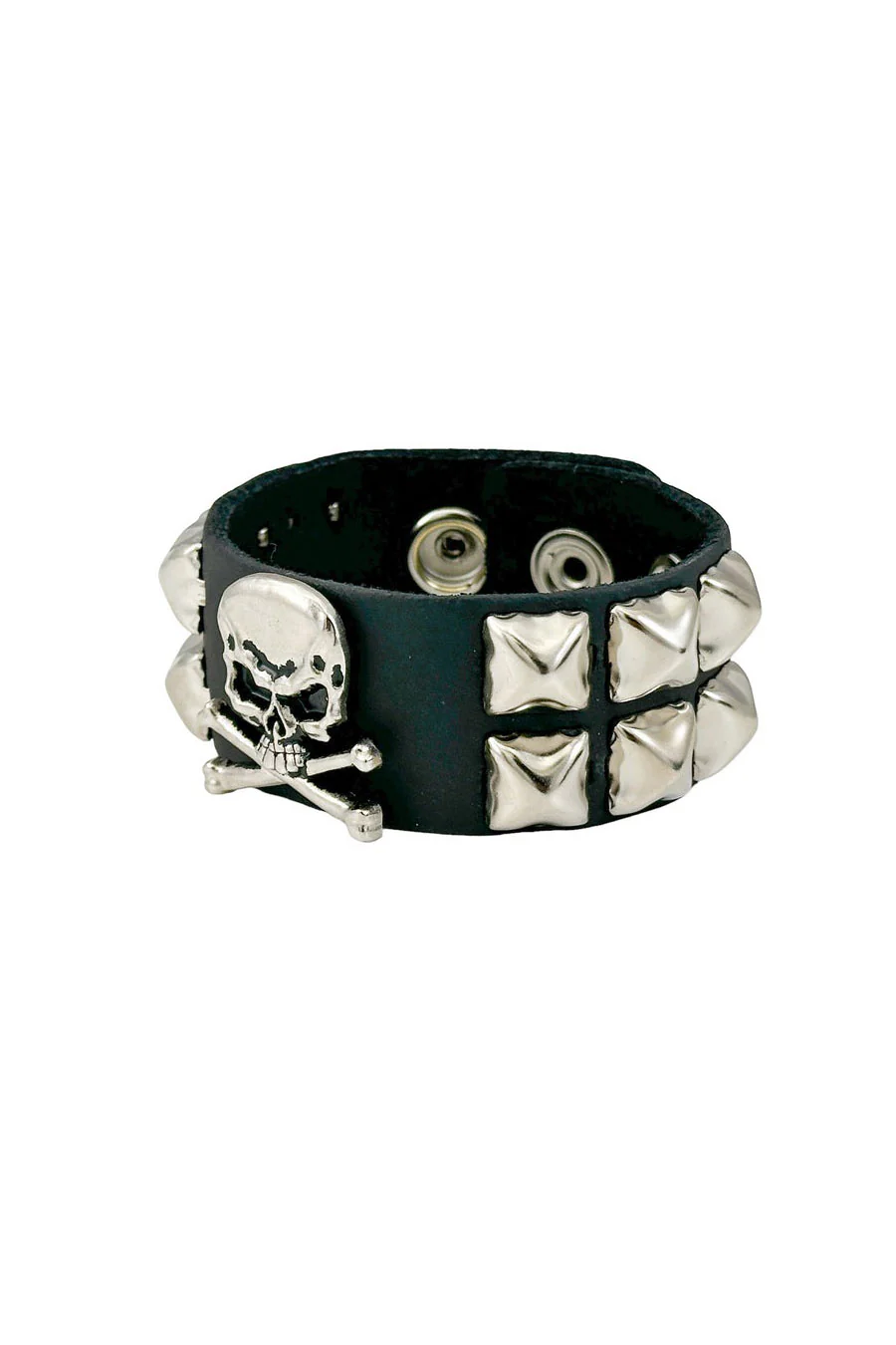 Studded Skull & Crossbones Bracelet - Image 2