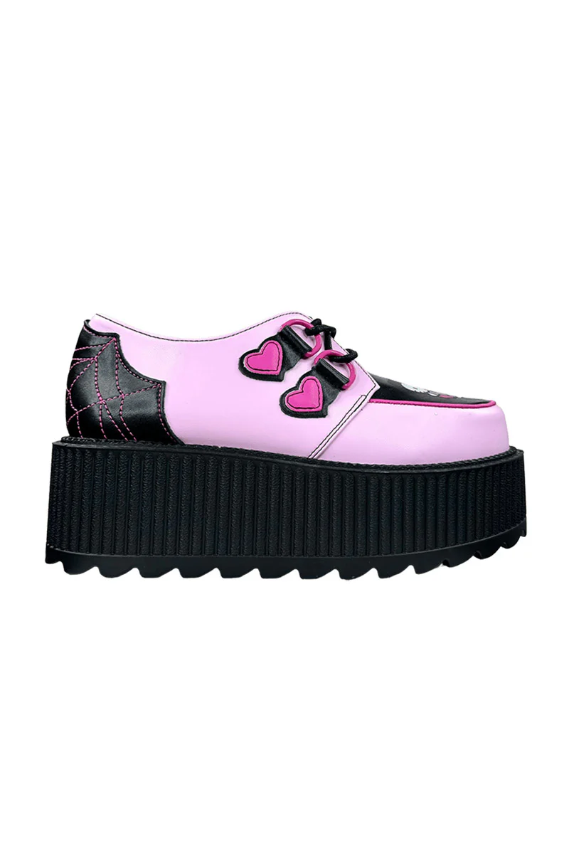 Super Kreep Drac Hello Kitty Platform Shoes [Pink/Black] [NO RESTOCKS] - Image 3