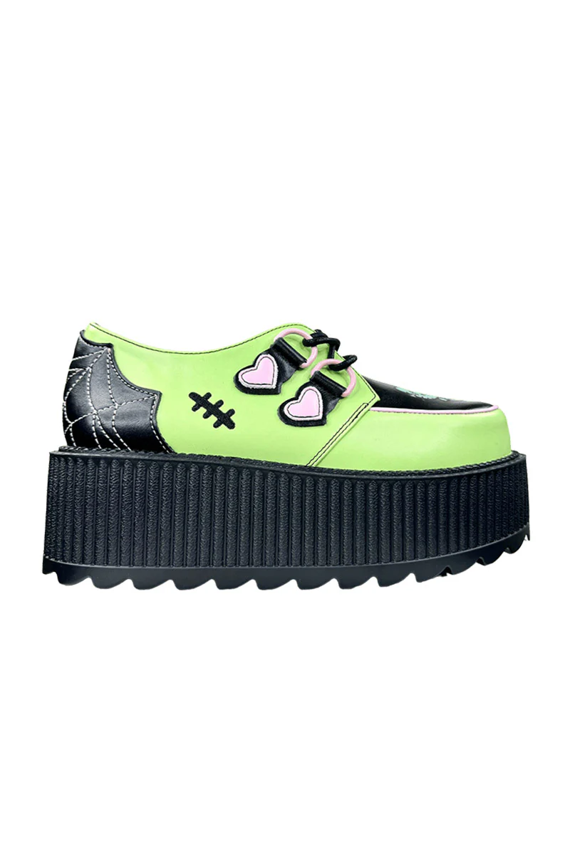 Super Kreep Frankie Hello Kitty Platforms [Green/Black] [NO RESTOCKS] - Image 5