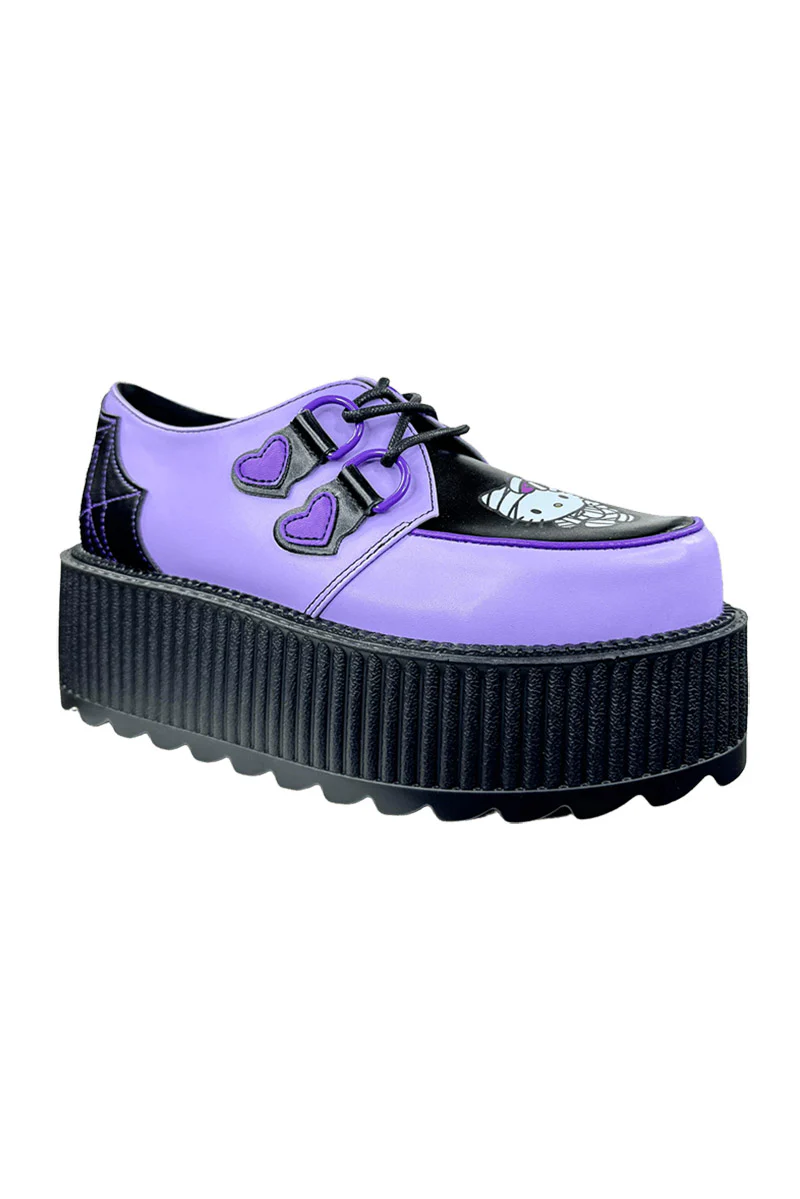 Super Kreep Mummy Hello Kitty Platform Creepers [Purple/Black] [NO RESTOCKS] - Image 2
