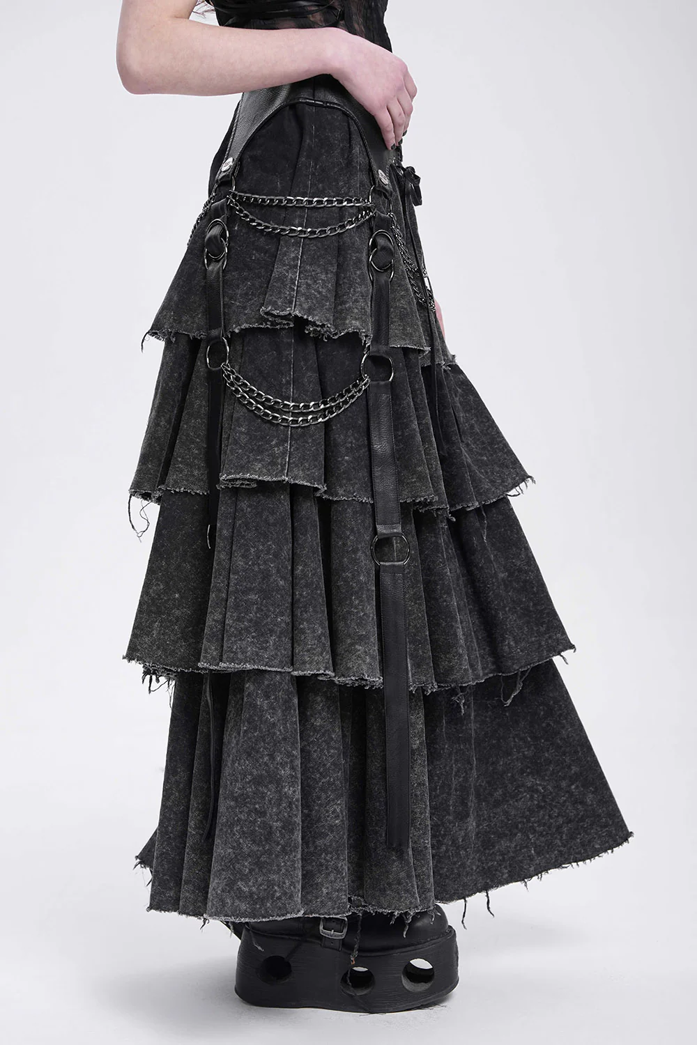 Swashbuckle Layered Lace-Up Skirt - Image 2