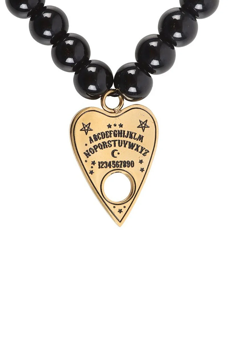 Talking Board Planchette Beaded Charm Bracelet - Image 2