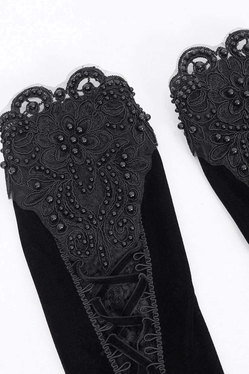 Tattered Witch Velvet Gloves - Image 9