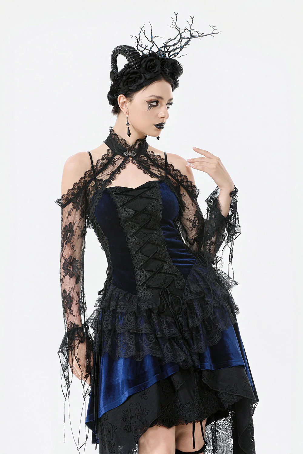 Tempest Long Sleeve Lace Shrug - Image 6