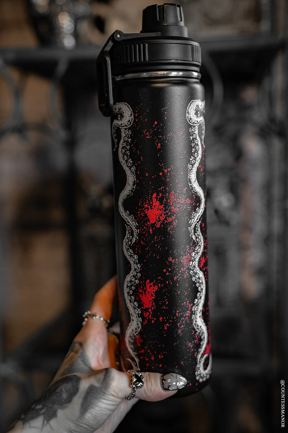 The Little Murdermaid 24 Oz Water Bottle Tumbler - Image 2