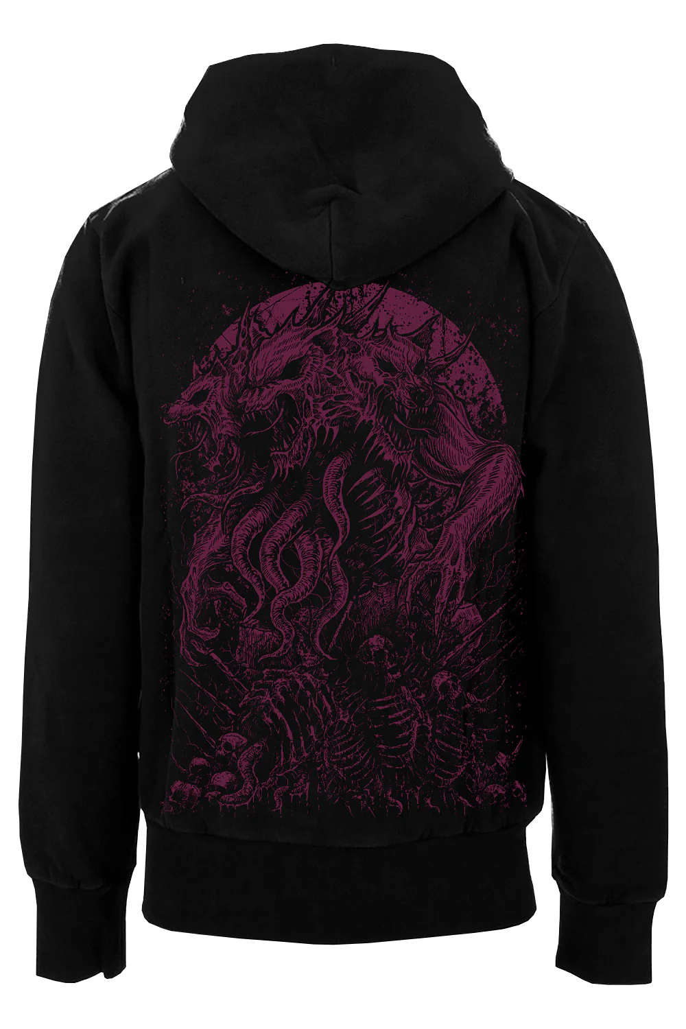 Three-Headed Werewolf Hoodie [WINE RED]