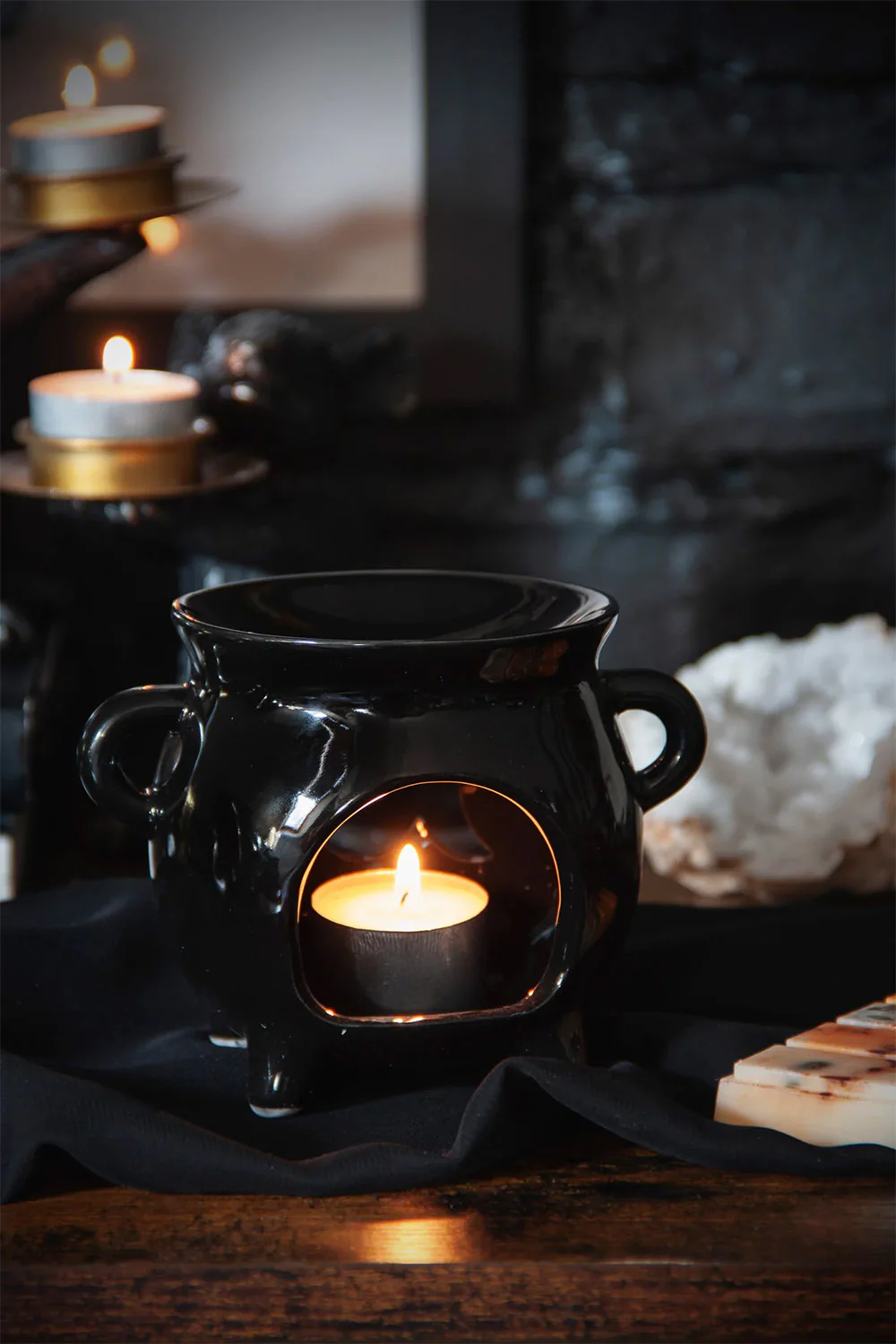 Triple Moon Cauldron Oil Burner - Image 4
