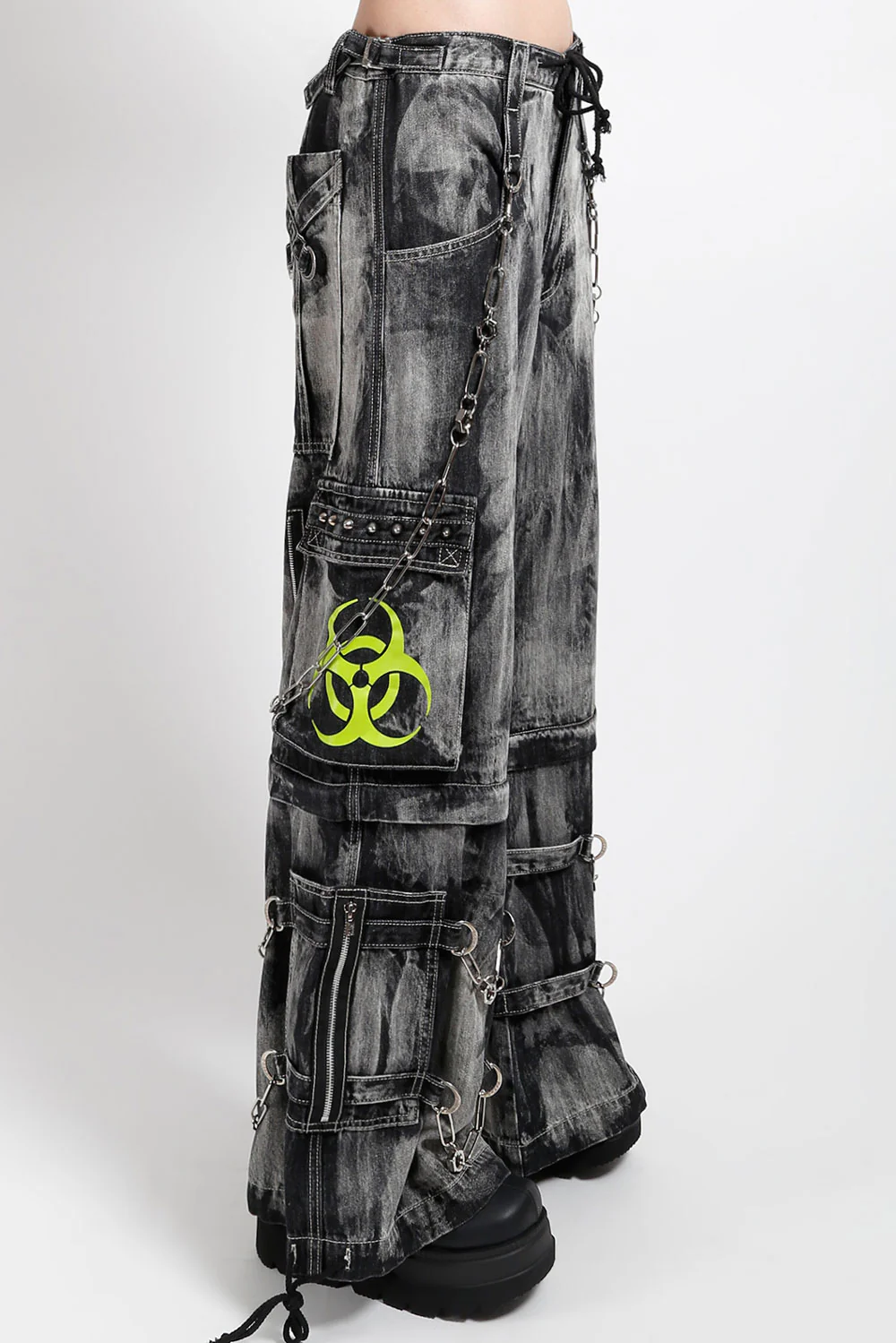 Tripp NYC Biohazard Pants [Black Denim Storm Wash] - Image 7