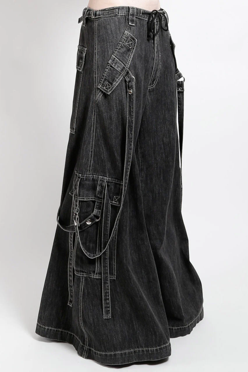 Tripp NYC Gothic Raver Pants [BLACK DENIM] - Image 2