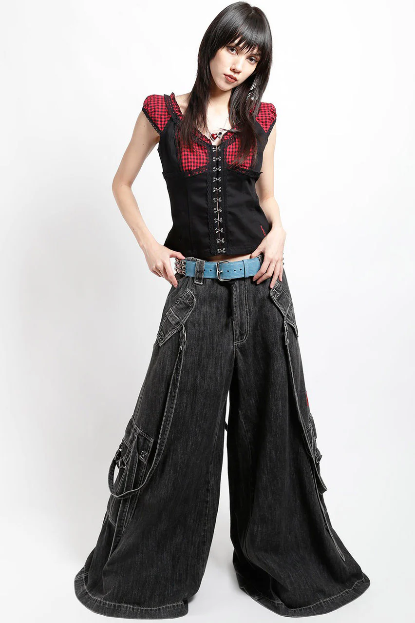 Tripp NYC Gothic Raver Pants [BLACK DENIM] - Image 8