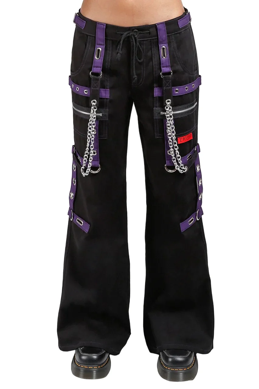 Tripp NYC Chain Dark Street Pants [Black/Purple]