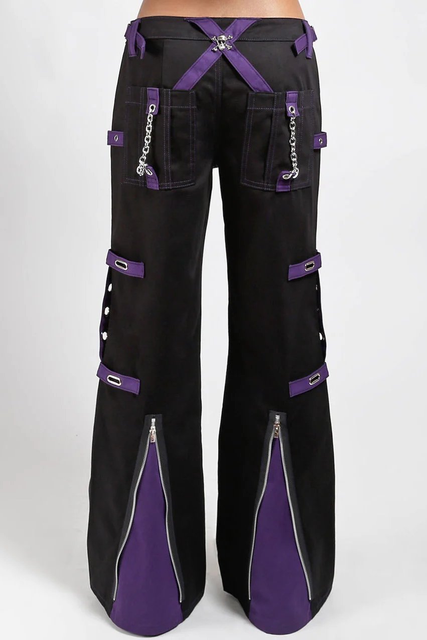 Tripp NYC Chain Dark Street Pants [Black/Purple] - Image 3