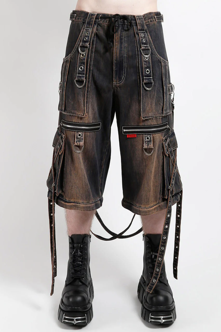 Tripp NYC Dirty X-Strap Pants [DIRTY WASH BLUE DENIM] - Image 4