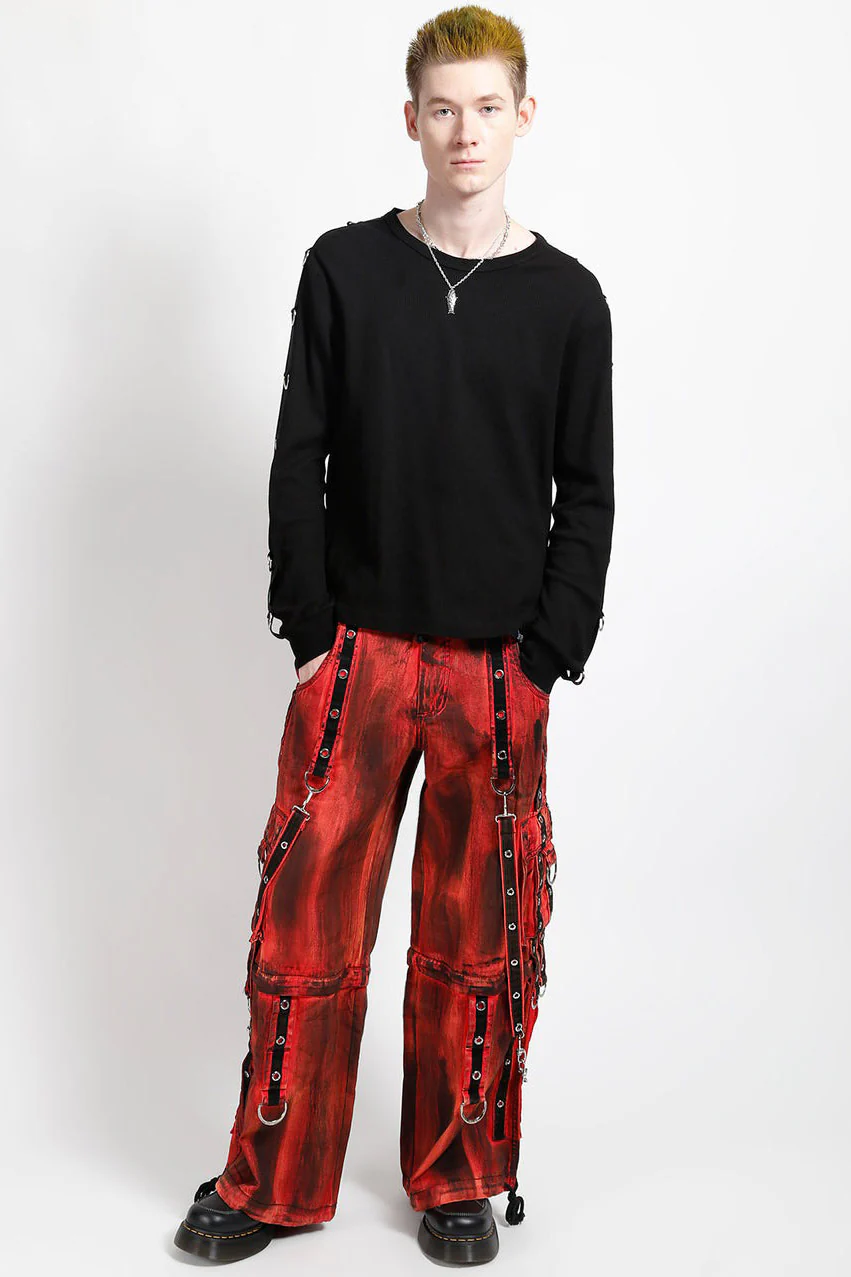 Tripp NYC Eye to Eye Pants [Pink Ink Wash] - Image 5
