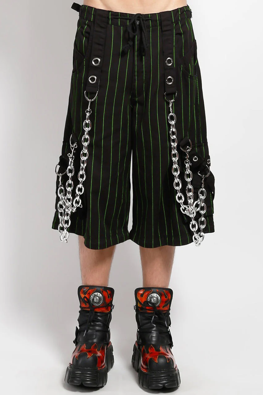 Tripp NYC Godfather Chain Pants [Green Stripe] - Image 4