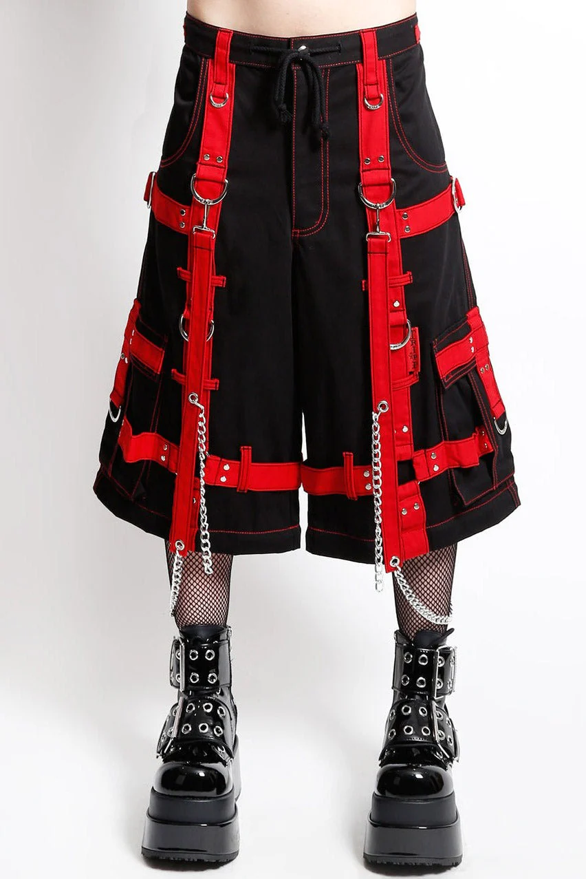Tripp NYC Harness Dark Street Pants [Black/Red] - Image 9