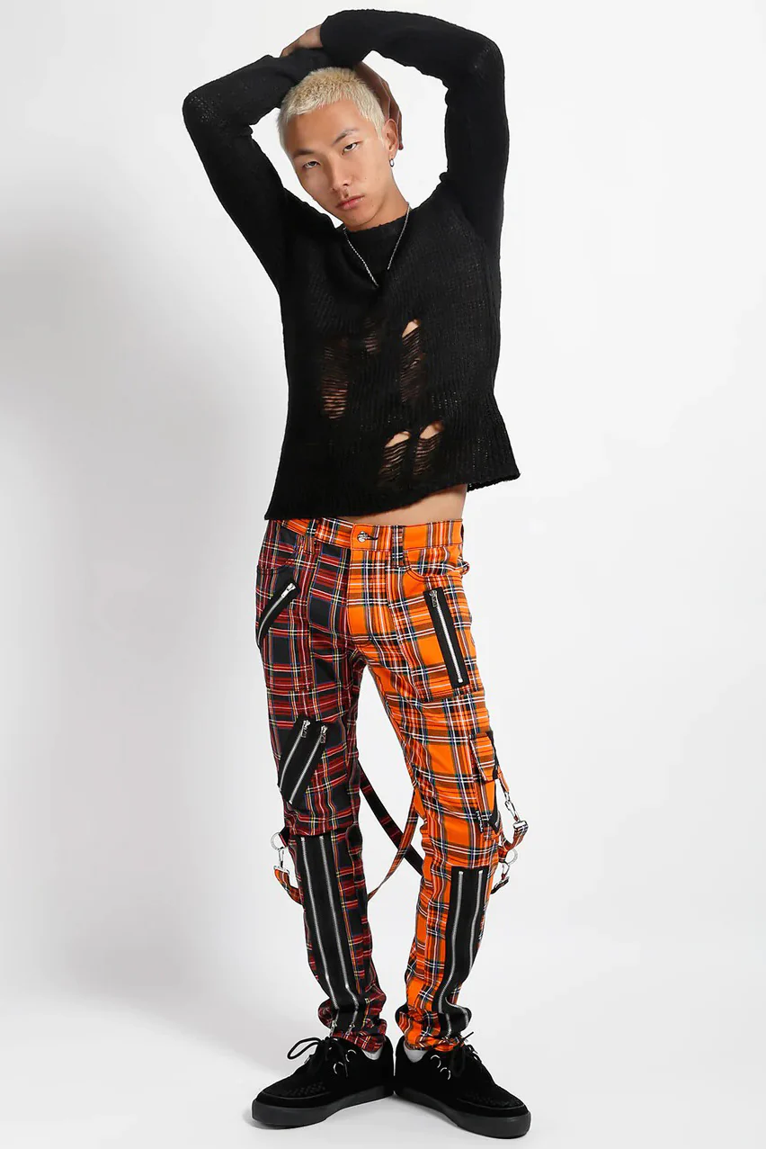 Tripp NYC Madness Pants [Black/Orange Plaid] - Image 4