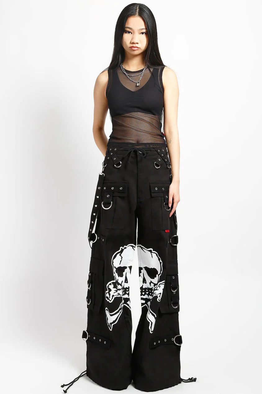 Tripp NYC Mega Skull Pants [BLACK/WHITE] - Image 6
