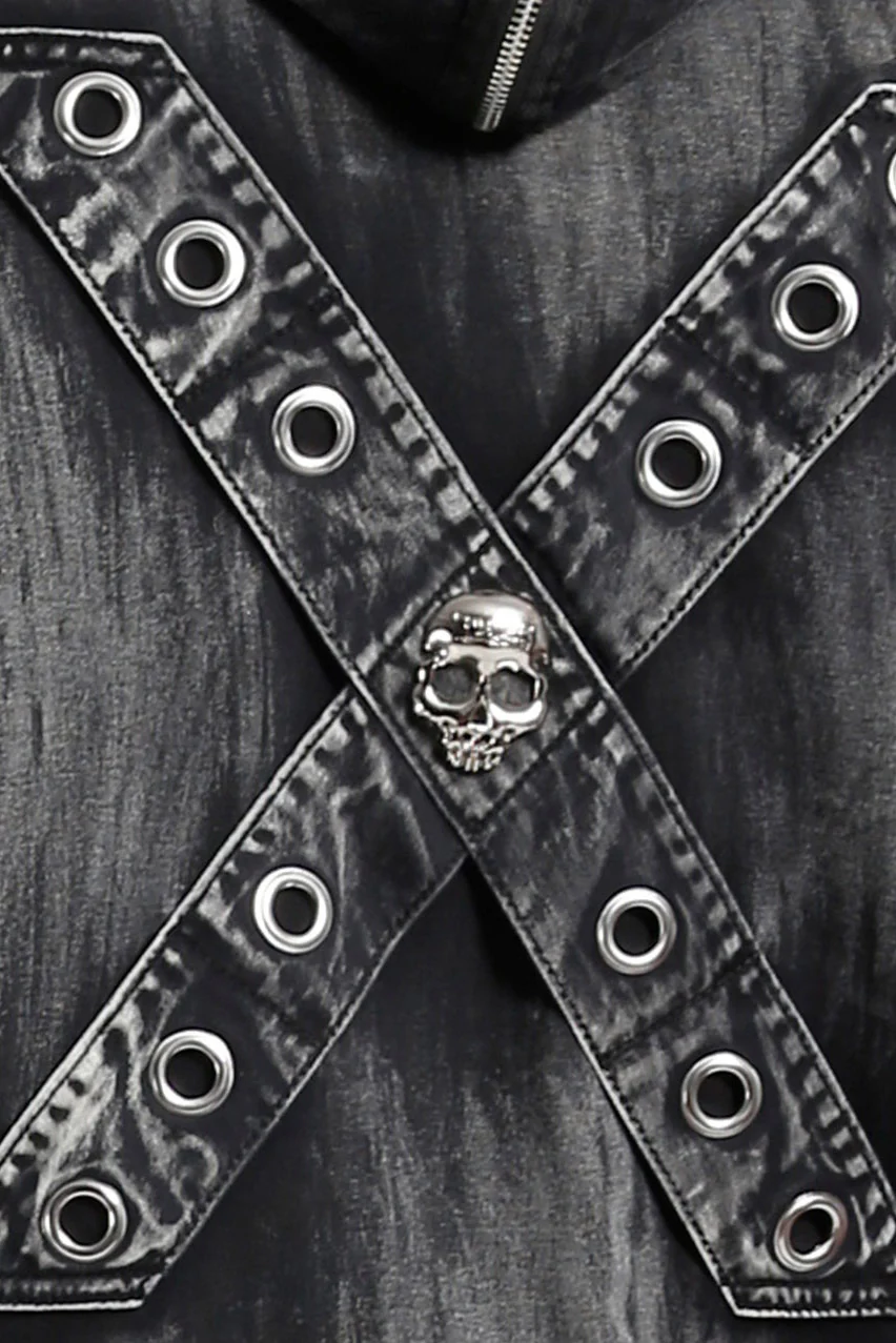 Tripp NYC Monster Fog Hoodie [Black/Mechanical Wash] - Image 6