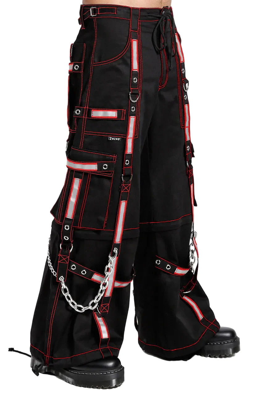 Tripp NYC Reflective Pants [BLK/RED] - Image 2