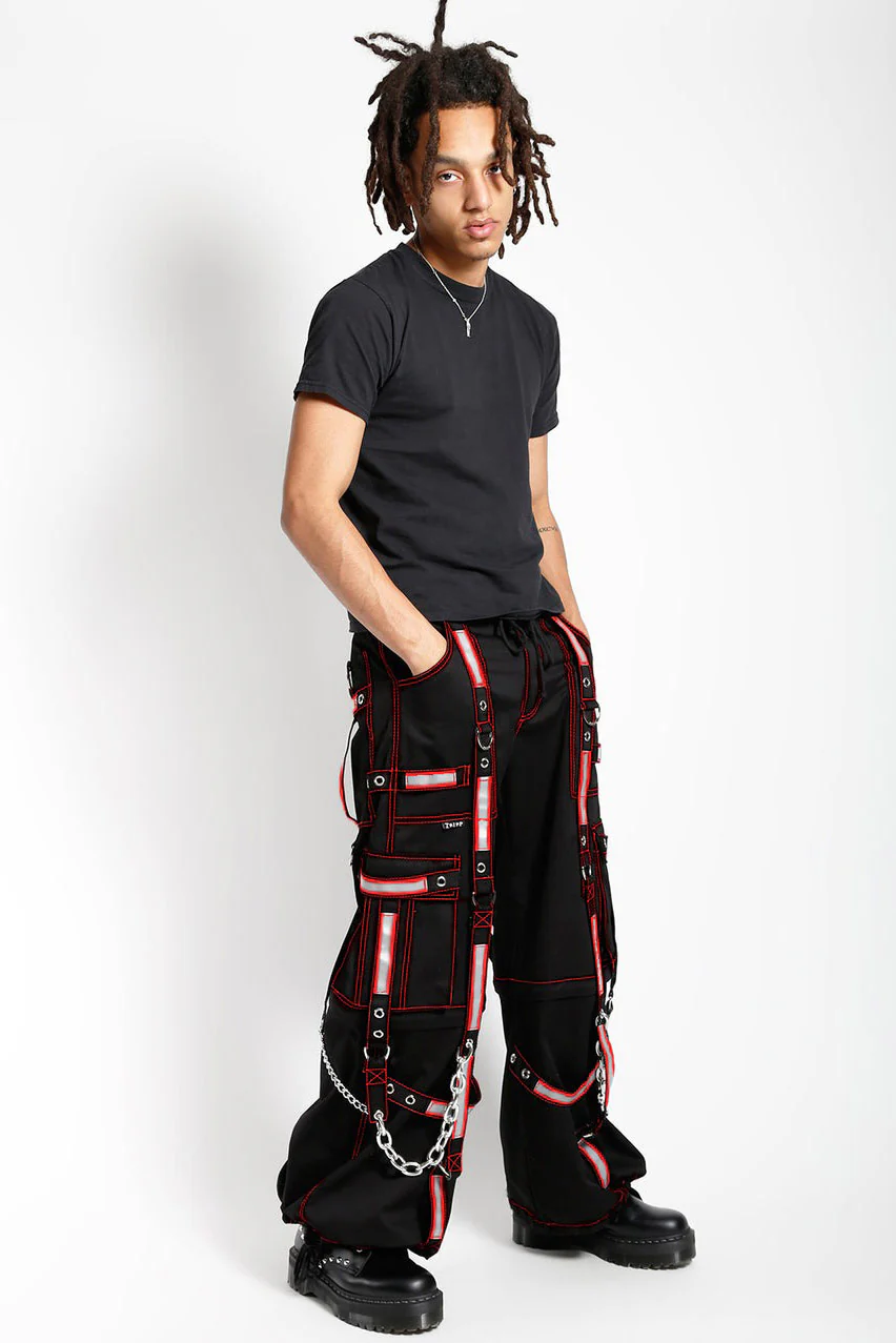 Tripp NYC Reflective Pants [BLK/RED] - Image 5
