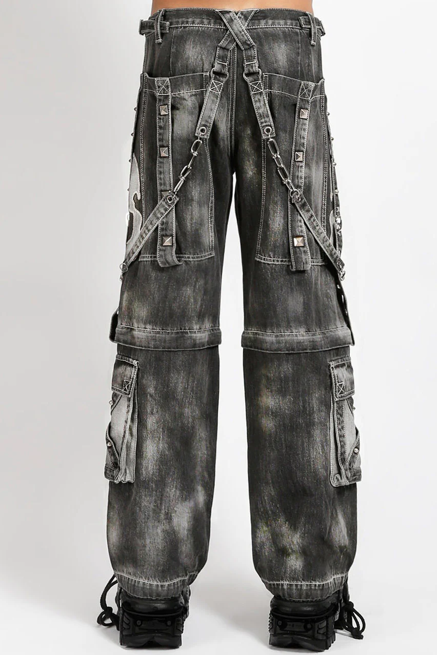 Tripp NYC Scare Dark Street Pants [Fog Wash Black Denim] - Image 3